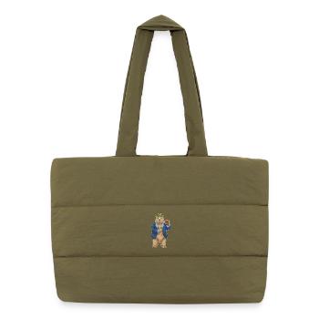 Bear Poker Jetons de poker - Sac shopping matelassé - safari green - Devant