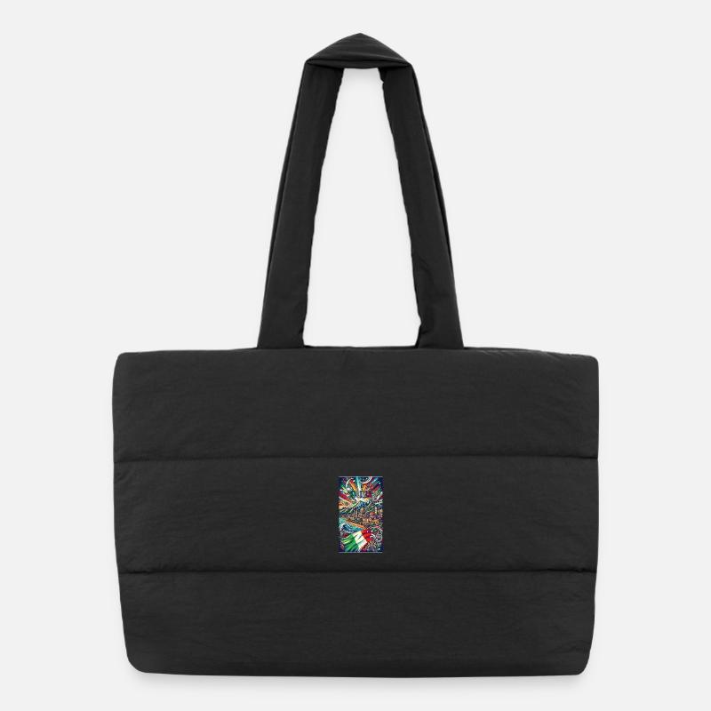 Sicily Italy travel design Puffer Shopping Bag
