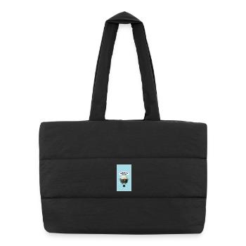 Tasty Threads Sushi - Puffer Shopping Bag - black - Front
