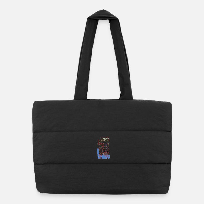 Audio Circuit PCB Art Puffer Shopping Bag