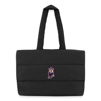 Crazy Toucan with Sunglasses - Puffer Shopping Bag - black - Front