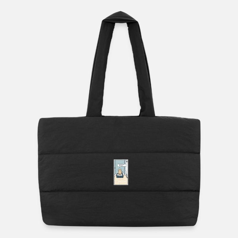 Humour de circonstance de litière Sac shopping matelassé