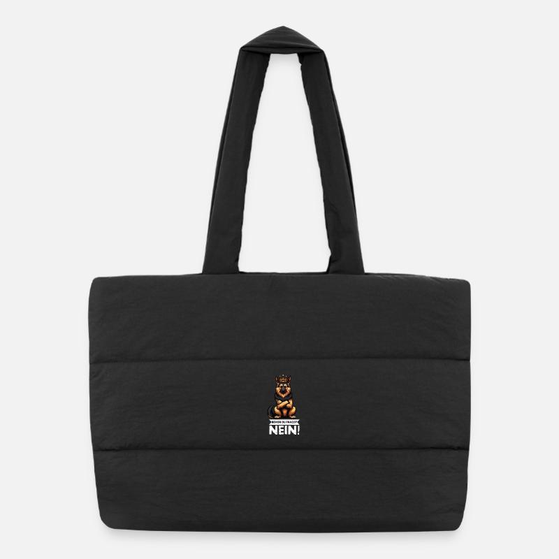 Before you ask German Shepherd Shepherds Puffer Shopping Bag