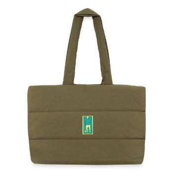 Football player #1 - Puffer Shopping Bag - safari green - Front