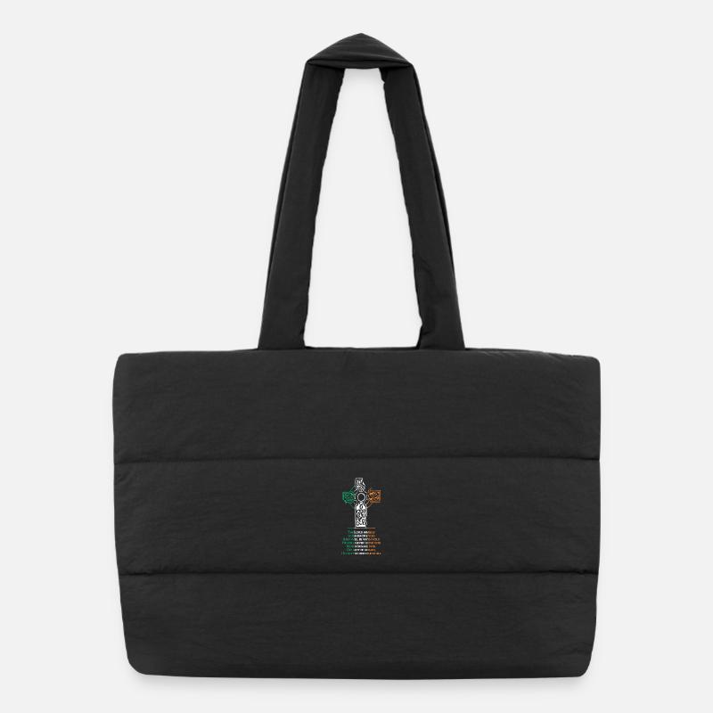 Croix celtique Sac shopping matelassé
