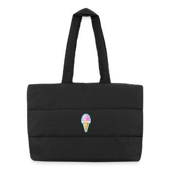 Ice - Puffer Shopping Bag - black - Front