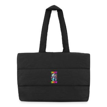 Candy Crew Decoration Candy Lover Sweet Tooth - Puffer Shopping Bag - black - Front