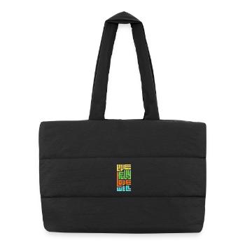 Vis pleinement Aime Bien. - Sac shopping matelassé - noir - Devant