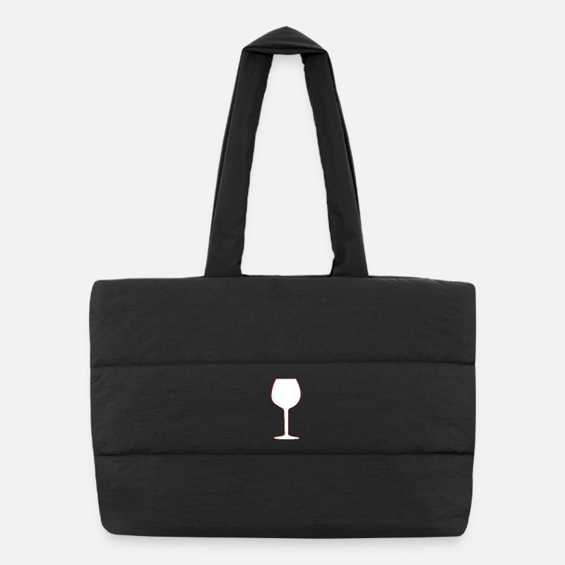 Wine Wine Glass Alcohol vin wine Red Wine Gastro Puffer Shopping Bag