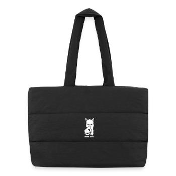 Alpaga vous pointe du doigt – non. Toi. - Sac shopping matelassé - noir - Devant