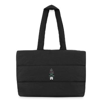 Gender Reveal New Year's Eve New Year New Year - Puffer Shopping Bag - black - Front