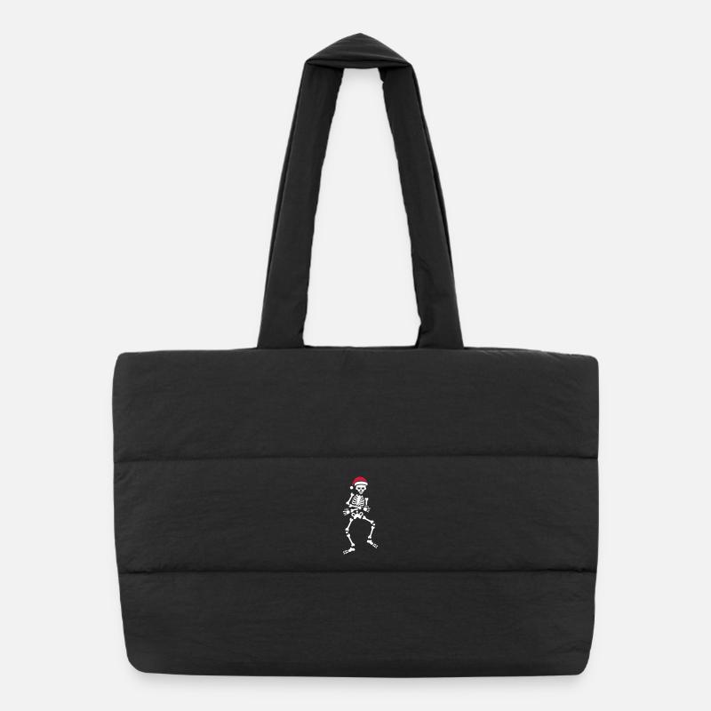 Skibidi challenge meme squelette noël danse Sac shopping matelassé