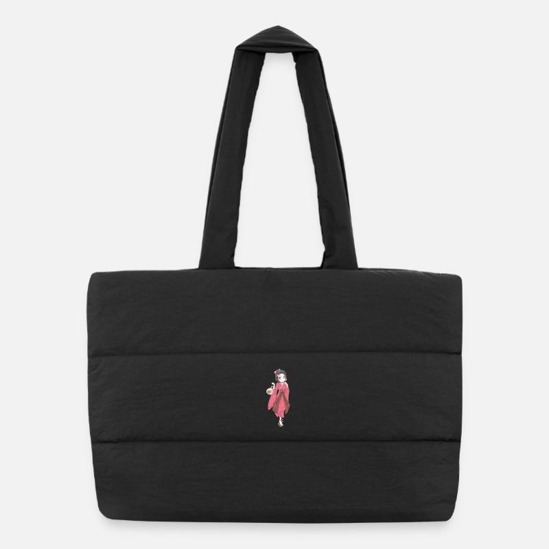 Manga - Puffer Shopping Bag - black
