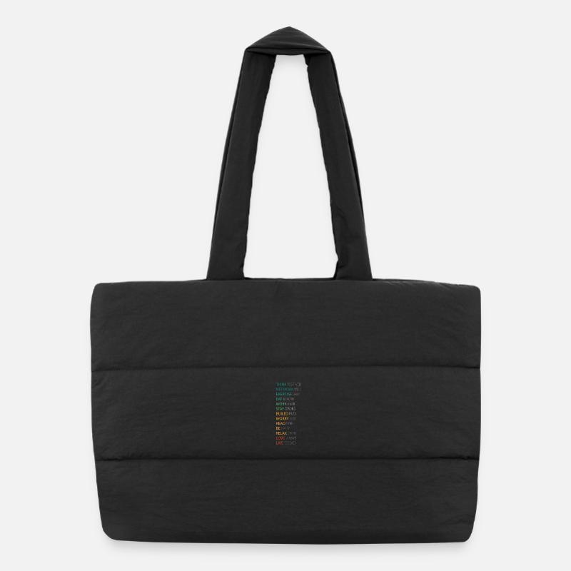 PENSEZ POSITIF Sac shopping matelassé