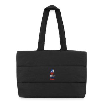 Le Chili fait partie de mon ADN - Sac shopping matelassé - noir - Devant