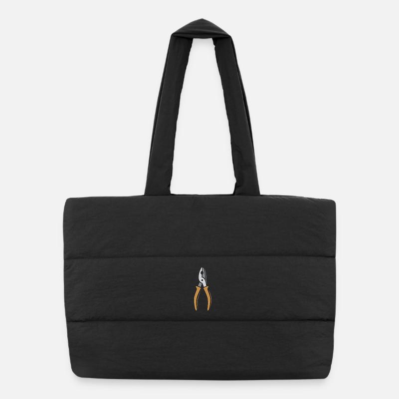 Stylish pliers vector – tool design for handwovens Puffer Shopping Bag