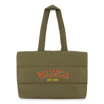 Valencia Est.1975 - Puffer Shopping Bag - safari green - Front