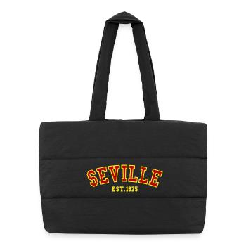 Sevilla Est.1975 - Puffer-Einkaufstasche - Schwarz - Vorne