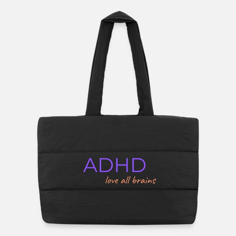 ADHD Liebe alle Gehirne Puffer-Einkaufstasche