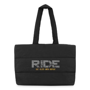 Randonnée VTT - Sac shopping matelassé - noir - Devant