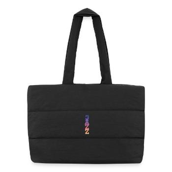 Jazz - Sac shopping matelassé - noir - Devant