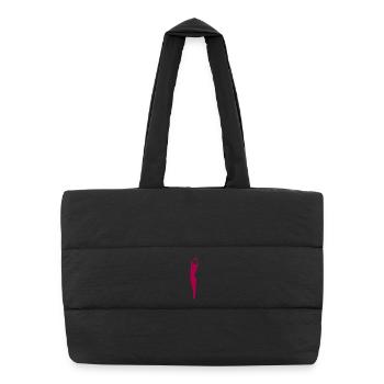 Danse - Sac shopping matelassé - noir - Devant