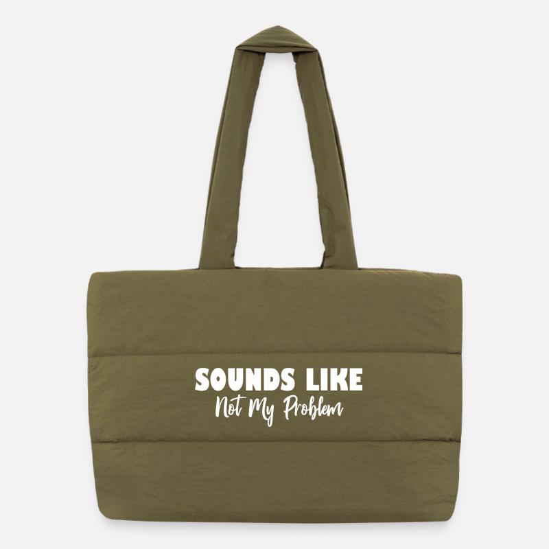 Sonne comme pas mon problème Sac shopping matelassé