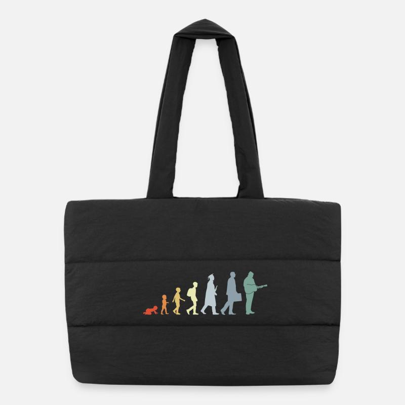 Guitarist Evolution Puffer Shopping Bag