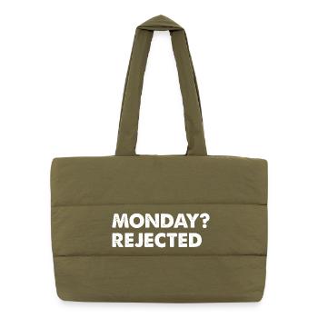 Monday? Rejected - Puffer Shopping Bag - safari green - Front