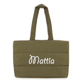 Mattia - Puffer-Einkaufstasche - safari Green - Vorne