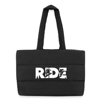 Ride Snowboarding Snowboard Snowboarder - Puffer Shopping Bag - black - Front