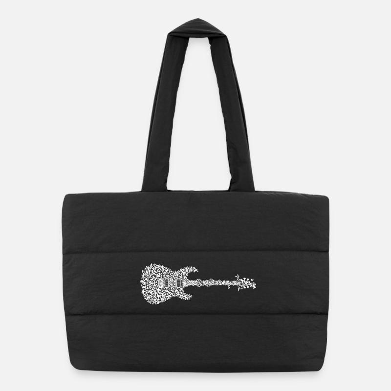 Guitare électrique Butterfly - Sac shopping matelassé - noir
