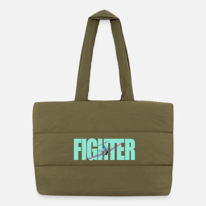 Fighter Spitfire Puffer-Einkaufstasche