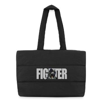 Combattant - Sac shopping matelassé - noir - Devant