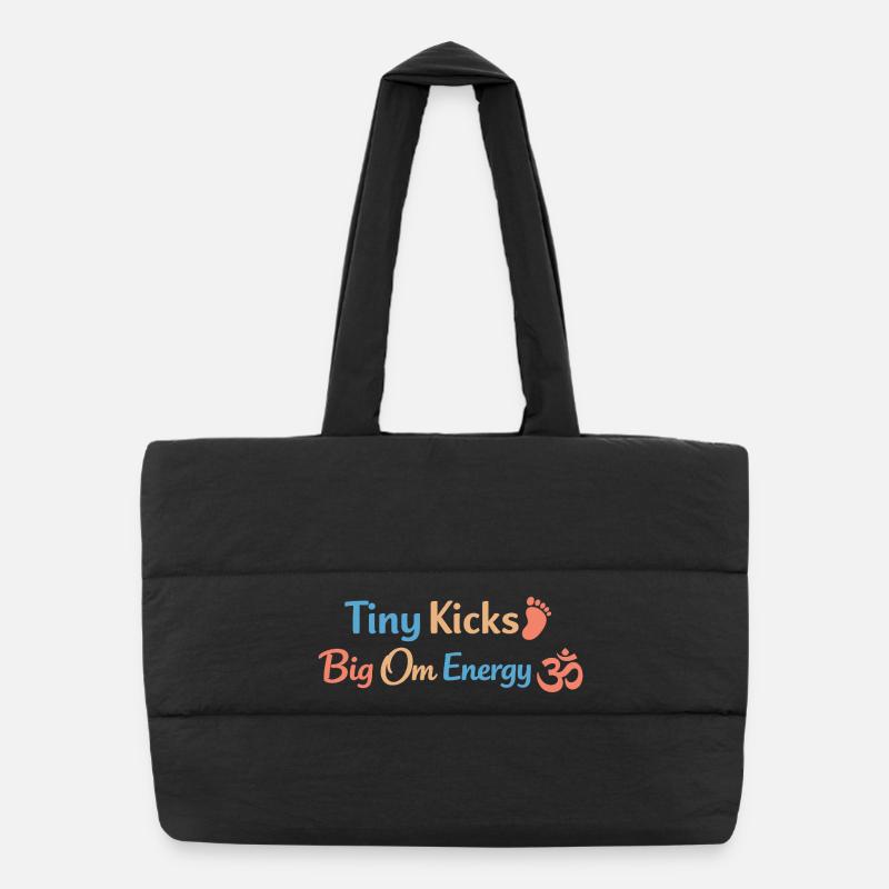 Mère enceinte de yoga prénatal Sac shopping matelassé