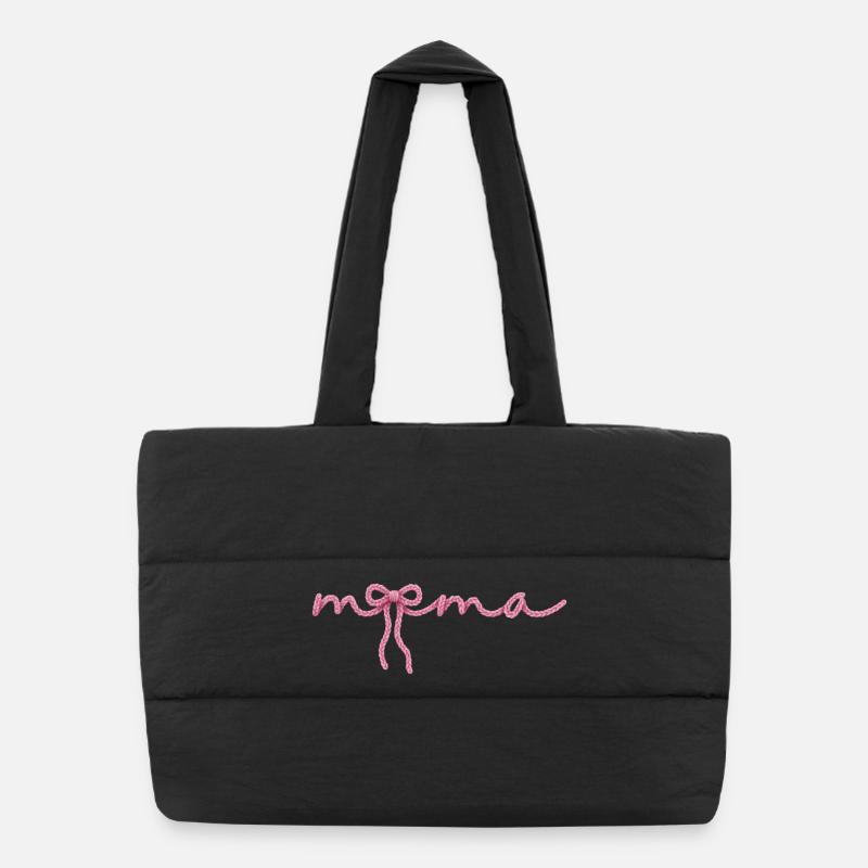 Maman Bow Sac shopping matelassé