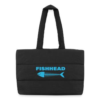 FISHHEAD - Puffer-Einkaufstasche - Schwarz - Vorne