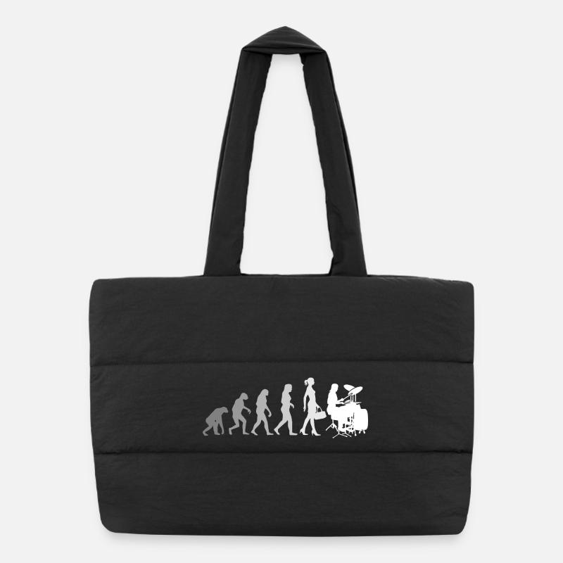 Evolution Schlagzeugerin Percussionniste Sac shopping matelassé