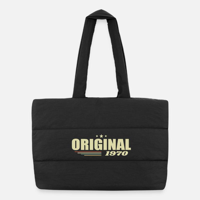 55th Birthday 55th Anniversary Original 1970 Puffer Shopping Bag
