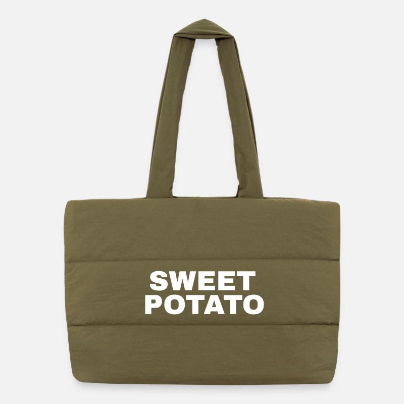 Sweet Potato Grouchy Puffer Shopping Bag