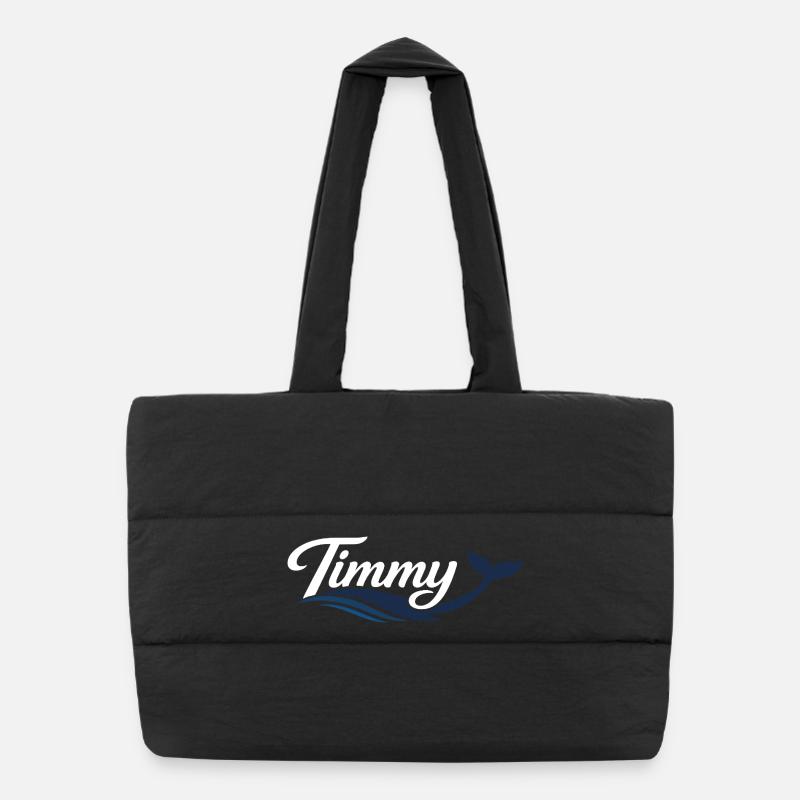 Timmy Wal - Typografie Puffer-Einkaufstasche