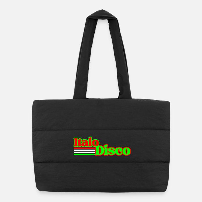 Italo Disco vintage Puffer Shopping Bag
