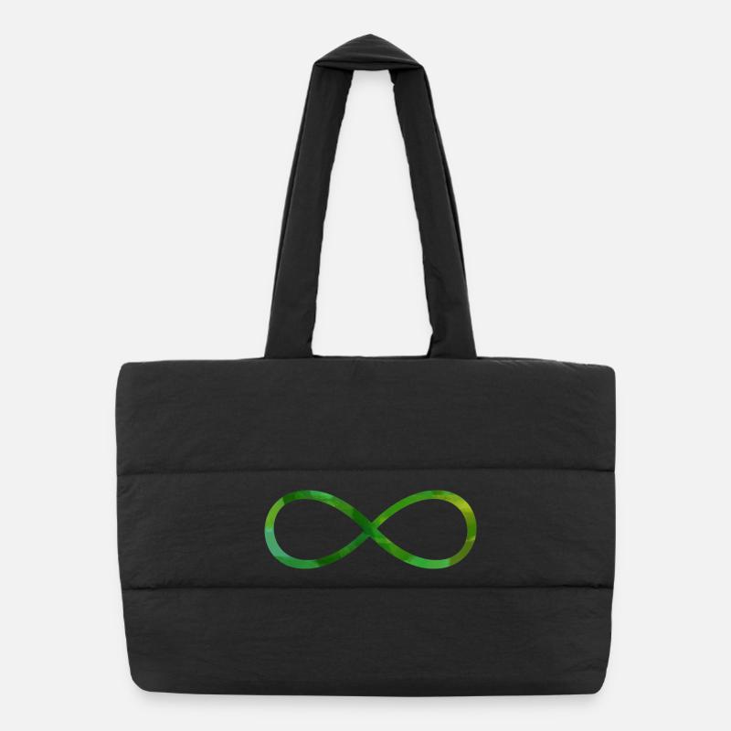 Symbole infinie signe Sac shopping matelassé