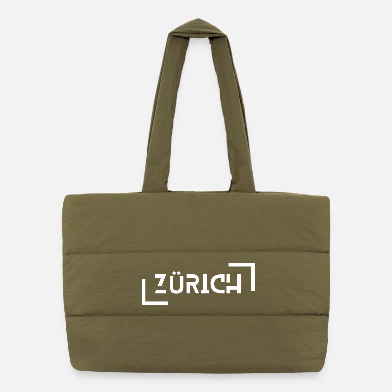 Zürich Puffer-Einkaufstasche