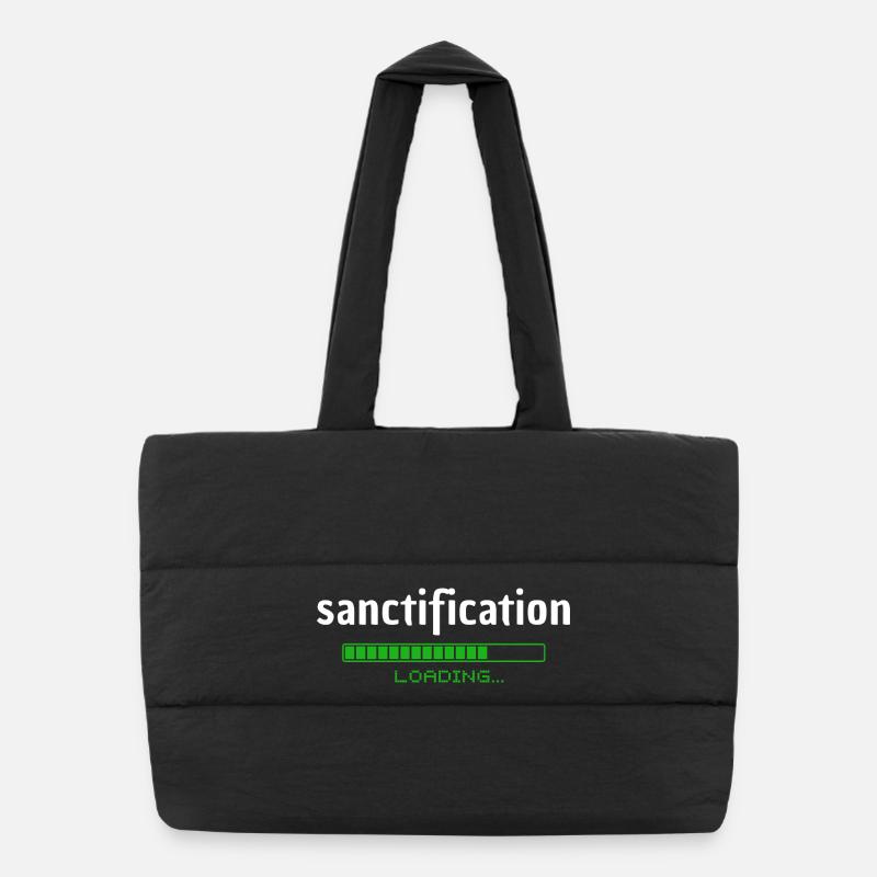 Sanctification - Heiligung - chargement - christlich Sac shopping matelassé