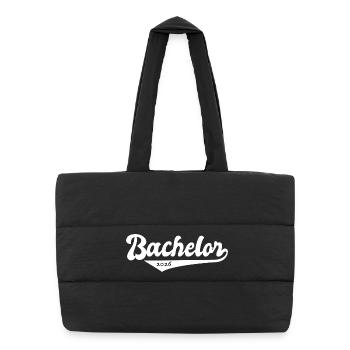 Bachelor 2026 Abschluss Promotion Sponsion - Puffer-Einkaufstasche - Schwarz - Vorne