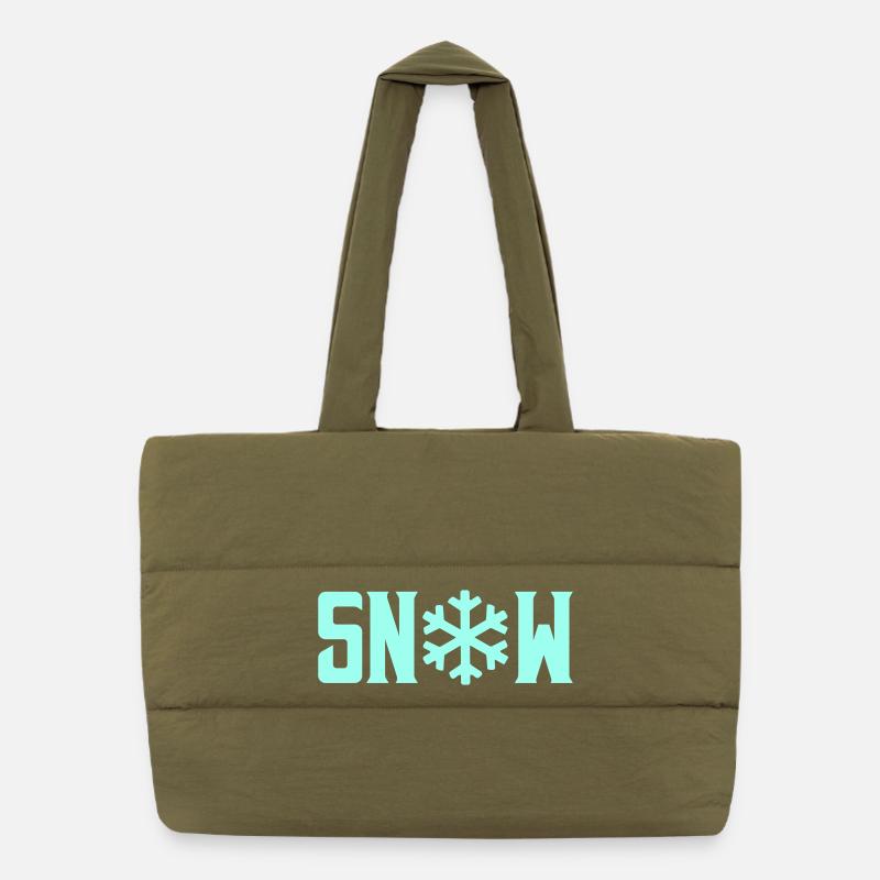 Cristal de neige Sac shopping matelassé