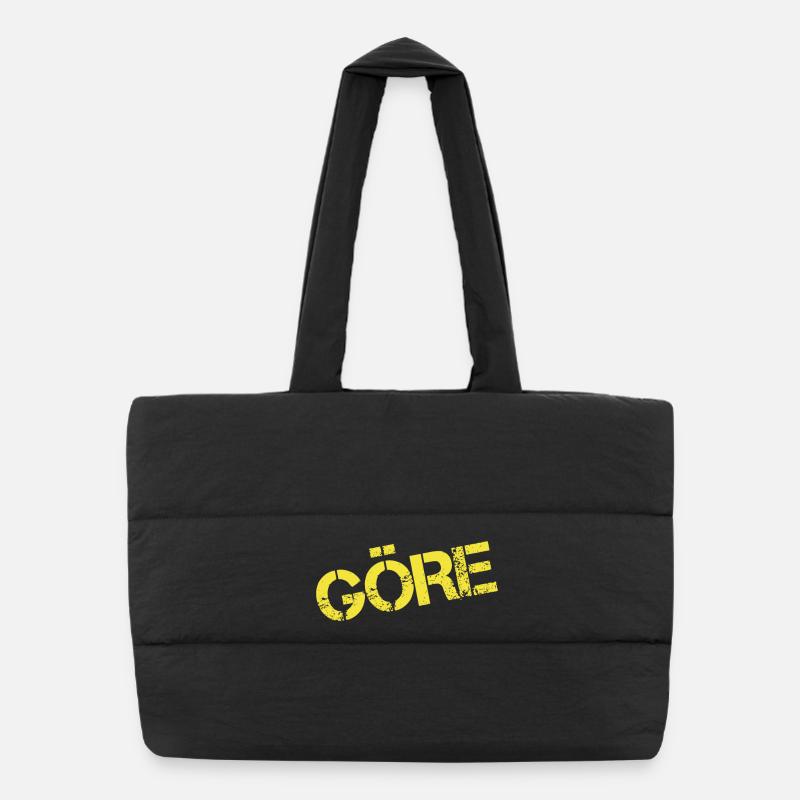 GÖRE - Puffer-Einkaufstasche - Schwarz