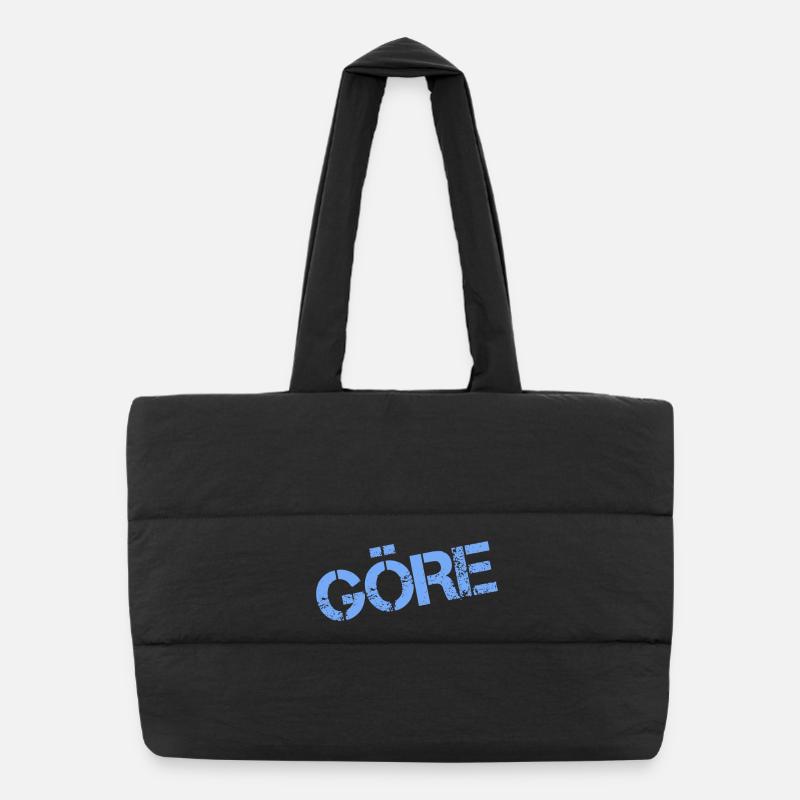 GÖRE - Puffer-Einkaufstasche - Schwarz