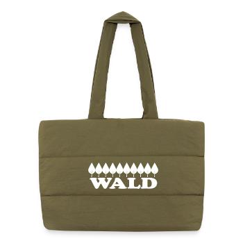WALD - Puffer-Einkaufstasche - safari Green - Vorne